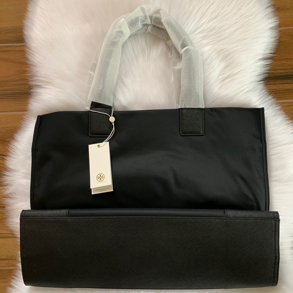 Ella tote black Tory Burch large nylon new tag - Picture 6 of 8